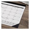 Monthly Refillable Desk Pad, 22 x 17, White Sheets, Black Binding, Black Corners, 12-Month (Jan to Dec): 2025 - 3 of 4
