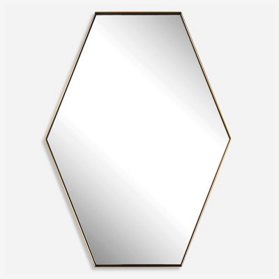 Uttermost Ankara Brass Hexagon Mirror