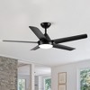 YUHAO 48 in. Indoor Modern Contemporary ABS Blades Integrated Dimmable LED Ceiling Fan with Light and Remote Control - 2 of 4