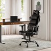 Hector, Gaming Chair,27" D x 27" W x 49.4" H,Black - 3 of 4