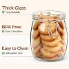 25 oz airtight glass jars, round food storage jars with snap-on lids, suitable for the kitchen, includes 12 labels. - 3 of 4