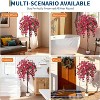 Artificial Bougainvillea Tree,4FT Faux Silk Bougainvillea Plant with Pot for Indoor Outdoor Decor - 3 of 4