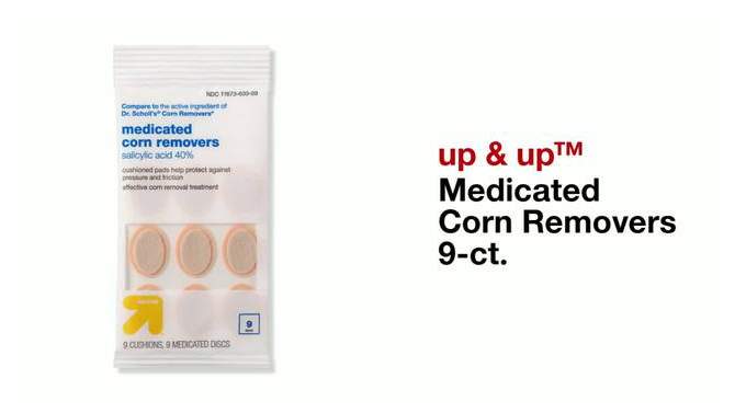Medicated Corn Removers 9ct - up &#38; up&#8482;, 2 of 6, play video