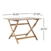 NicBex Acacia Outdoor Dining Set with 1 Barrel Table& 5 Foldable Chairs,Rustic Conversation Furniture Set for Balcony,Garden&Backyard - 2 of 4