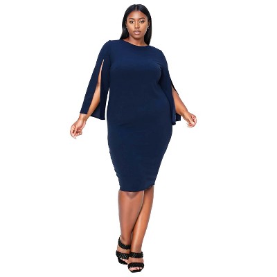 L I V D Women's Clementine Slit Sleeve Dress