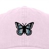 Dalix Butterfly Embroidered Cap Cotton Baseball Hat Garden Womens - 2 of 4