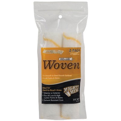 ArroWorthy ProLine Woven 6.5 in. W X 3/8 in. Mini Paint Roller Cover 2 pk (Case of 12)