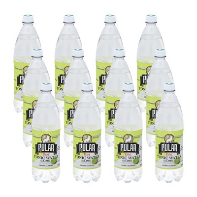 Polar Beverages Diet Tonic Water With Lime - Case of 12/33.8 fz