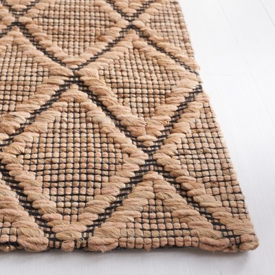 Natural Fiber Geometric Patterned 8' x 10' Wool Area Rug