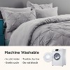 Cozy Comfort by Bedsure | Solid Diamond Pintuck 7pcs 80gsm Queen Size Beige Bedding Set Comforter Set - 4 of 4