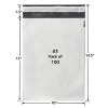 UOFFICE 100 Poly Mailers Bags 10 x 13" - #3 White Pouches Self-Sealing - 3 of 4