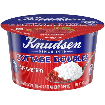 Knudsen Strawberry Cottage Cheese Doubles 4 7oz Target