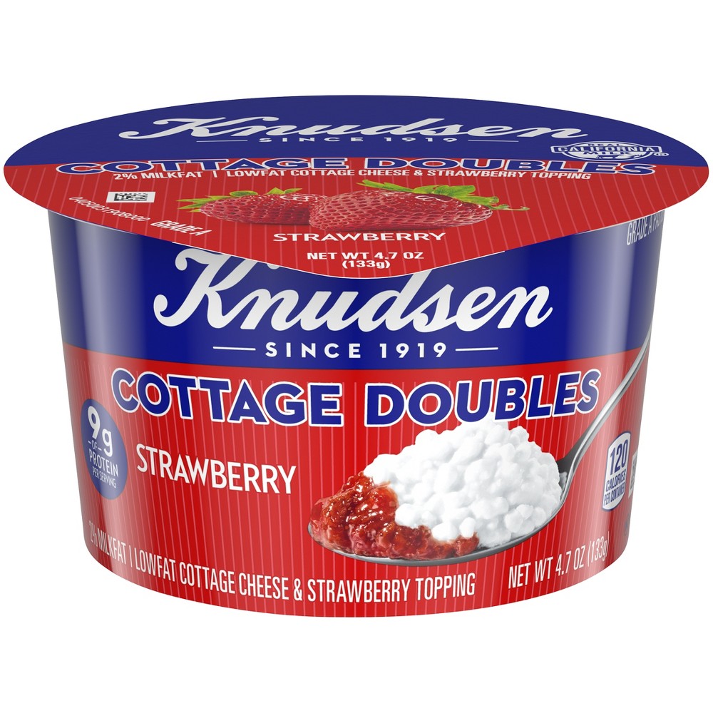 Knudsen Strawberry Cottage Cheese Doubles - 4.7oz
