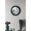Circle Vintage Wall Mirror With Wooden Frame, Vertically And Horizontally Mounting, Antique Classic Accent Round Mirror - 2 of 4