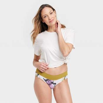 Women's Laser Cut Cheeky Underwear - Auden™ Almond XS