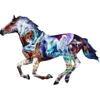 Sunsout The Mystery of the Horse 800 pc Special Shape  Jigsaw Puzzle 95973