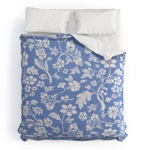 Deny Designs 3pc King Showmemars Vintage Style Chintz Florals Comforter and Sham Set - 1 of 4
