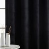 HLC.ME Lopez Velvet Premium Soft Light Filtering Back Tab Rod Pocket Window Treatment Curtain Panels - Set of 2 - 4 of 4