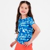 Calypsa Girl's Short Sleeve UPF 50+ Lily Swim Top - 3 of 3