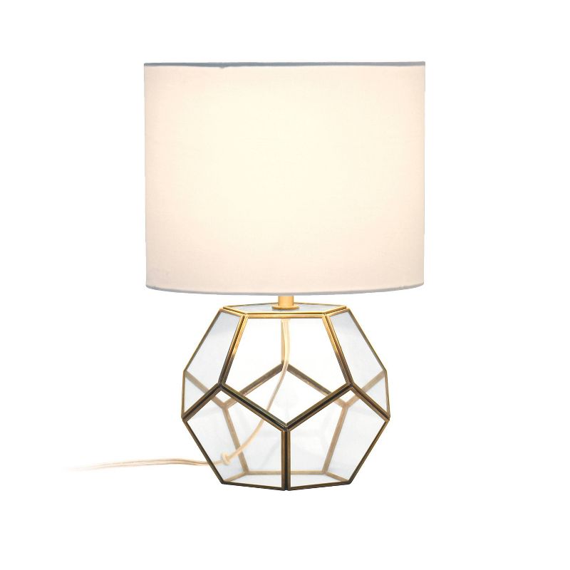 Glass and Brass Sphere Table Lamp - Elegant Designs, 2 of 10