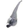 Northlight Sitting Gnome with Knitted Hat Christmas Figure - 14" - Gray - 3 of 4