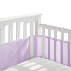 BreathableBaby Breathable Mesh Crib Liner, Classic Collection - Lavender