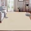 Washable Modern Solid Large Area Rugs for Bedroom Living Room, Soft Non Slip Textured Carpet for Home Office - 2 of 4