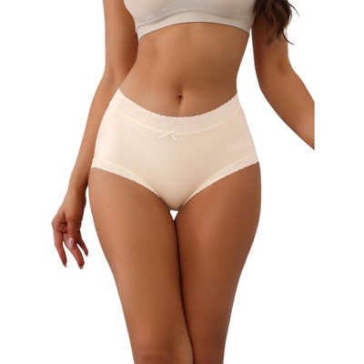 Allegra K Women's Full Coverage Mid-Waisted Briefs with Side Wave