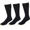 Gold Toe Men's Extended Size Ribbed Moisture Control Dress Socks (3 Pair Pack) - 4 of 4