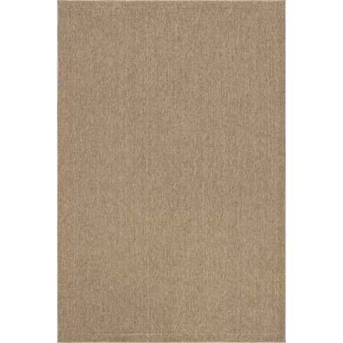 nuLOOM Casual Herringbone Anti Fatigue Kitchen or Laundry Room Comfort Mat - Beige - 18x30 Inches