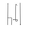 Evergreen Flag Elegant Sturdy Black Metal 3 Piece Garden Flag Stand - 15" Long x 42" High - 3 of 4