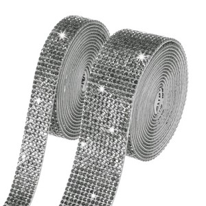 Unique Bargains Rhinestone Self-Adhesive DIY Crafts Crystal Ribbon 1 Pc - 1 of 4