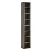 YONWAY 8-Tier Media Tower Rack,CD DVD Slim Storage Cabinet with Adjustable Shelves,Tall Narrow Bookcase Display Bookshelf for Home Office - 4 of 4