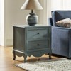 Galatea 24" Tall 2 - Drawer Nightstand with Two Drawers  and Charging Station| KARAT HOME - 3 of 4