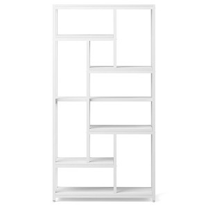 Resenkos Bookshelf, Bookcase Standing Shelf Unts,79" Tall Bookshelf, 7-Tier Bookcase Open Display Shelves,Black - 1 of 4