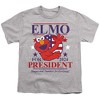Sesame Street Elmo For President 2024 Unisex Youth T Shirt, Athletic Heather - 2 of 4