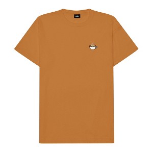 Dalix Cappuccino Embroidered Cotton Relaxed Boxy Fit Short Sleeve Crewneck Tee Shirt Mens - 1 of 4