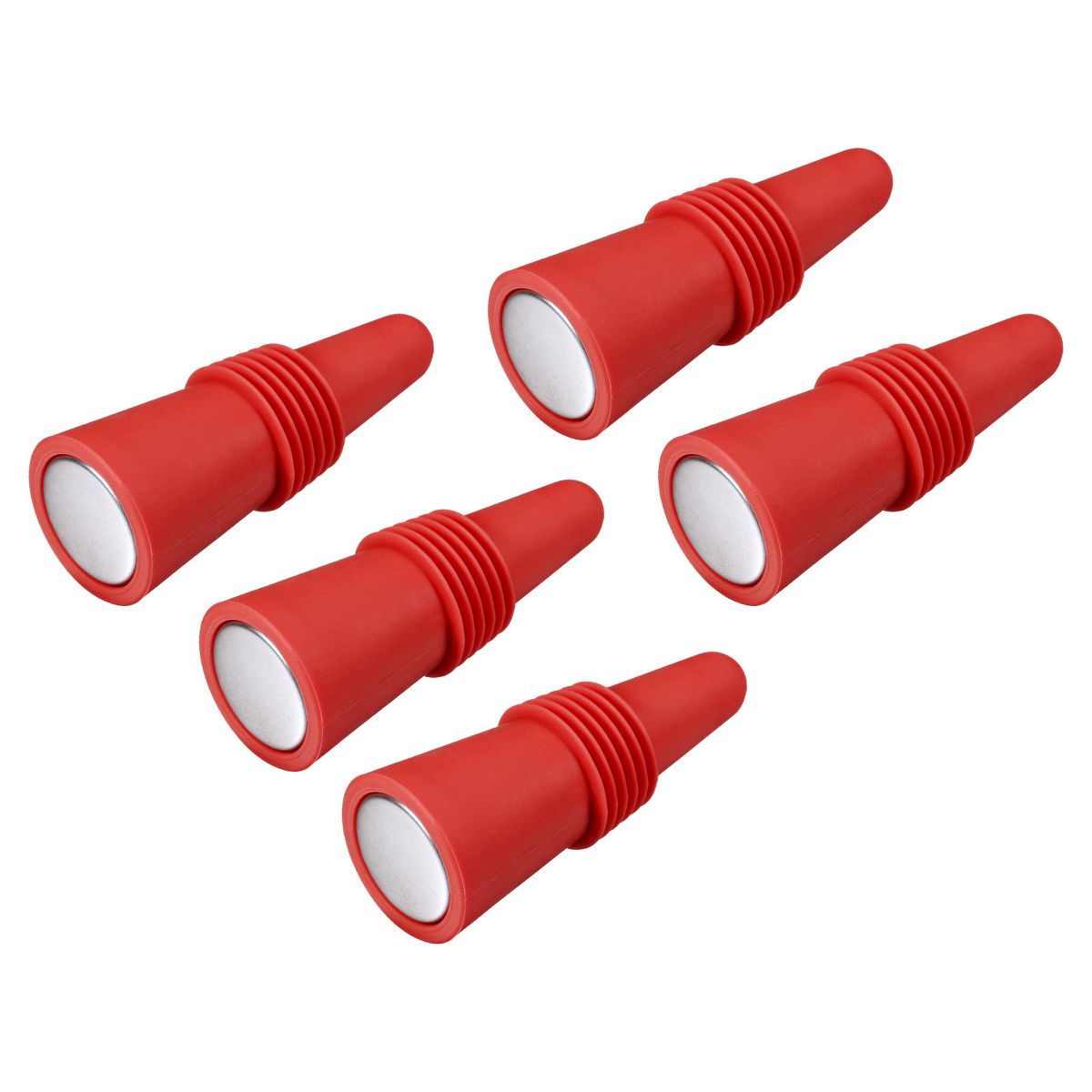 Unique Bargains Silicone Unbreakable Reusable Beverage Wine Caps 5 Pcs - thumbnail 10
