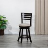 NicBex Dining Chairs Upholstered Chair Bar Height Chairs Slat Back Swivel Chair Fabric Seat for Kitchen - 2 of 4
