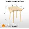 VINGLI 35" Solid Wood Folding Dining Table,Expandable Folding Round Table for Home, Apartment,Office - 3 of 4