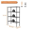 5-Tier Heavy Duty Wire Shelving - Adjustable for Kitchen, Pantry, Garage - 2 of 4