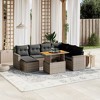 vidaXL Garden Sofa Set Grey, Dark Grey - 2 of 4