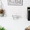 Cheung's Kompo Modern Silver Abstract Infinite Knot Décor - 3 of 4
