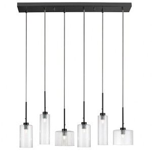 Dainolite Industrial Chic 6 - Light Pendant in  Matte Black - 1 of 2