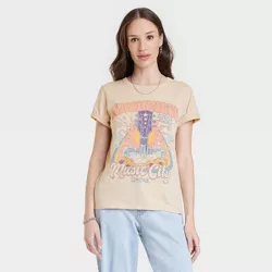 Women's Music City Short Sleeve Graphic T-Shirt - Beige