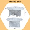 VYNXARIA A Multi-style Decor Friendly MDF White Round Coffee Table, Featuring Modern Minimalism and Nordic Flair - 4 of 4