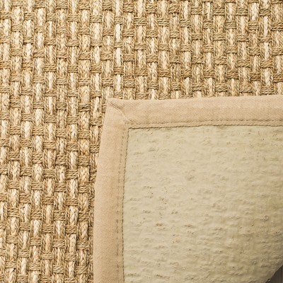 Off-White Hand-Knotted Cotton Shape Area Rug - 4' x 6'