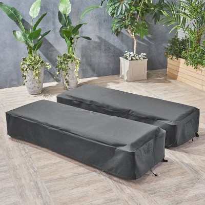 Coolbibila-Furniture Covers Made Of Top-Quality Waterproof Fabric, Patio Chaise Lounge Covers Crafted From 100% Polyester, Patio Covers