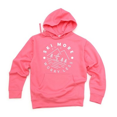 Simply Sage Market Women's Graphic Hoodie Ski More Worry Less