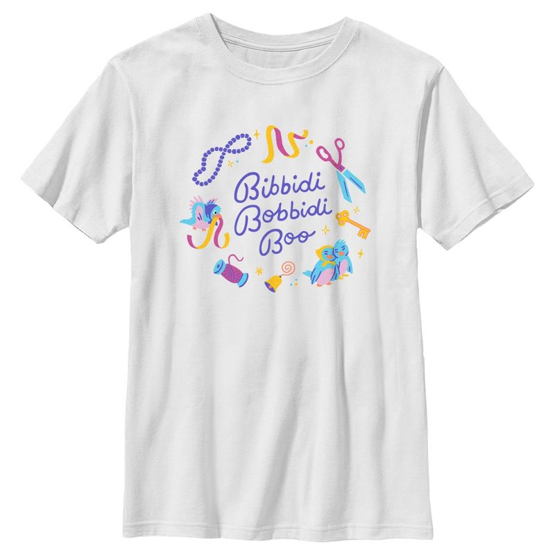 Boy's Cinderella Bibbidi Bobbidi Boo Birds T-Shirt, 1 of 5